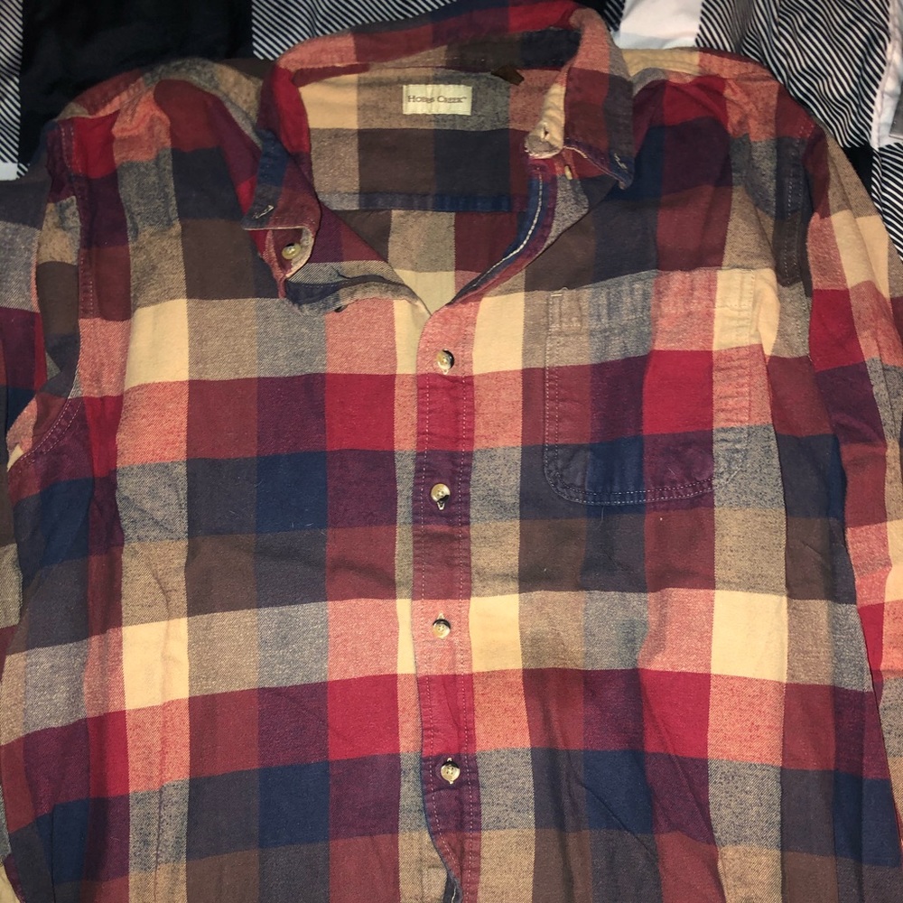 Patriotic men’s plaid shirt